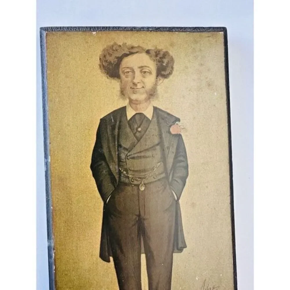 Vintage Wood Wall Plaque Of Albert Grant By Fine‎ Art Press See Photos 10.75